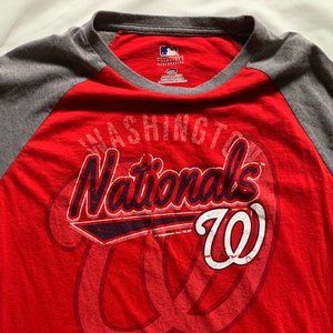 UNISEX MLB NATIONALS HALF SLEEVE T-SHIRT [LARGE]